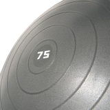 Мяч гимн. TORRES, FB122575, диам. 75 см, эласт. ПВХ, с защ.от взрыва, с насосом, серый