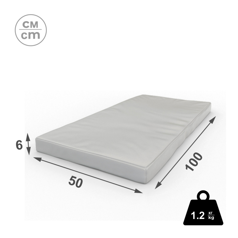 Мат (мягкий щит) Romana 1000*500*60, одинарный (зеленый/желтый)