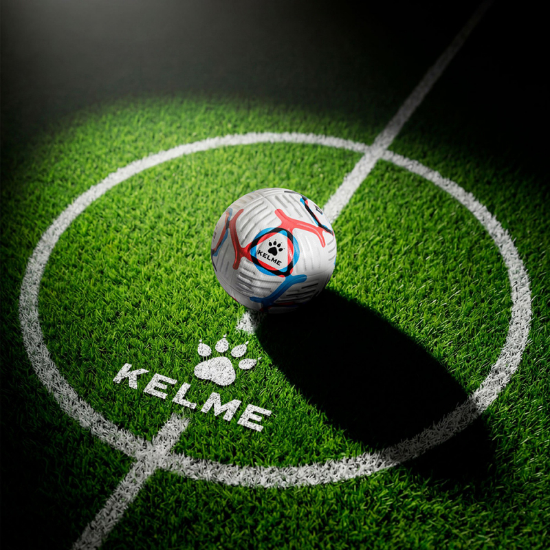 Мяч футб. KELME Russian Premier League, 7601QU5216-100, размер 5, FIFA Pro, 10п, ПУ, термосш, бел-син-кр