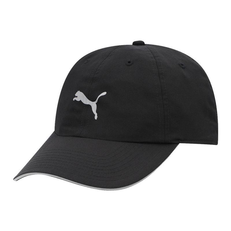 Бейсболка спорт. PUMA Running Cap III 02616901, 100% полиэстер, черный