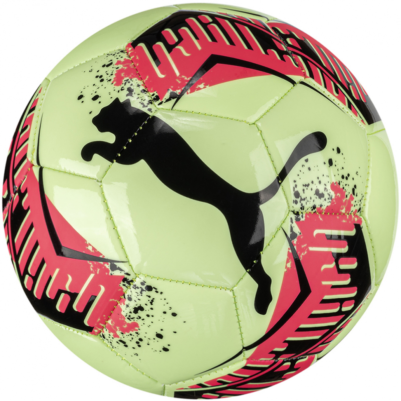 Мяч футзал PUMA Futsal 3 MS, 08434402, размер 4, 32пан, ТПУ, маш.сш, зелено-розовый