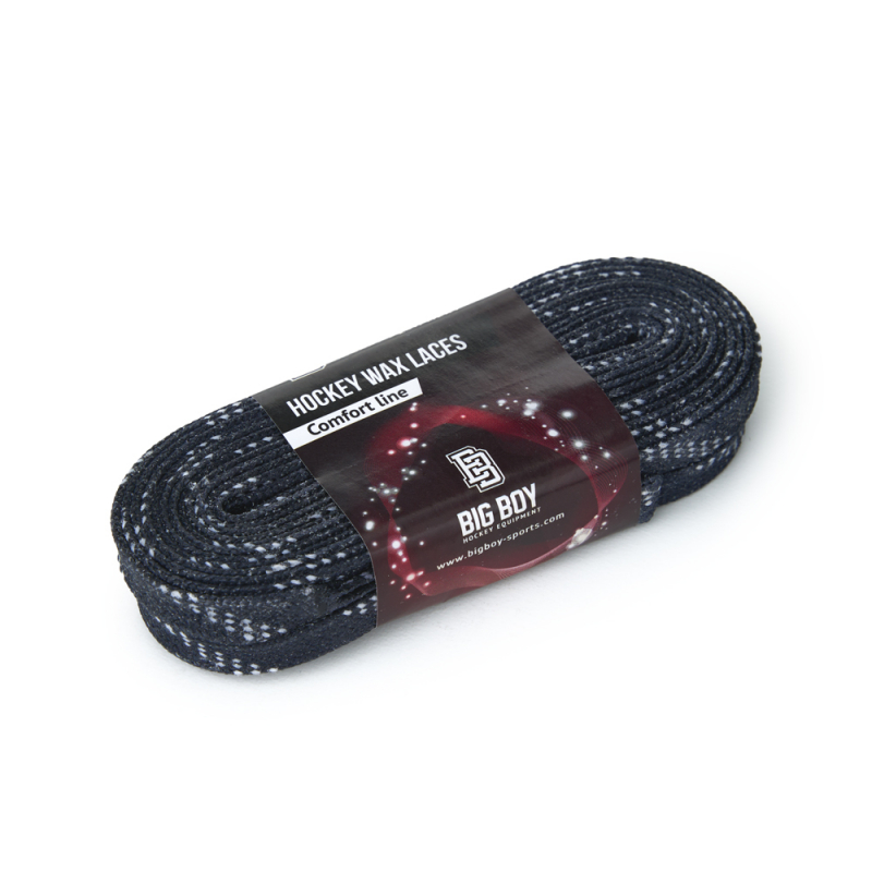 Шнурки для коньков BIG BOY Comfort Line с пропиткой, BB-LACES-CL-305NV, полиэстер, 305см, темно-синий