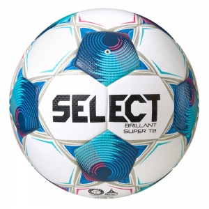 Мяч футб. SELECT Brillant Super TB V25, 3615971003, р.5, FIFA PRO, ПУ, 32 пан. термосш, бело-голубой