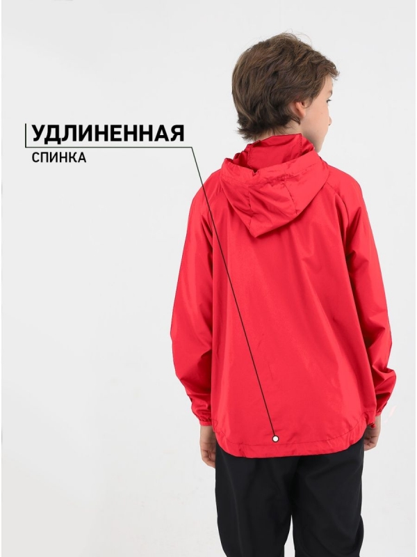 Куртка ветрозащитная CAMP Rain Jacket, красный, детский, Jögel