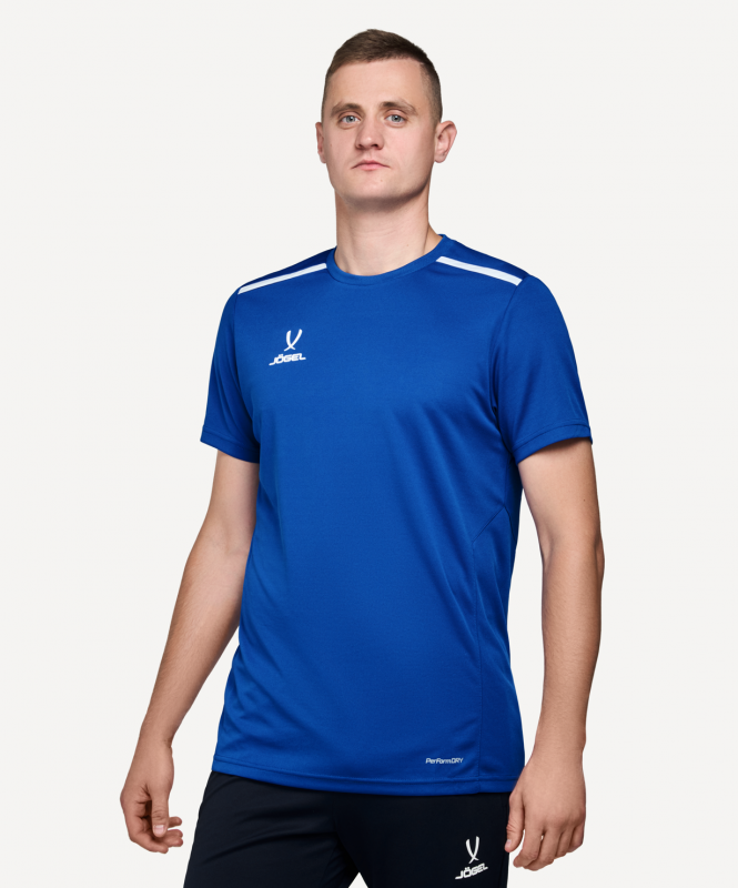 Футболка тренировочная DIVISION Training Tee, синий, размер M, Jögel ЦБ-00001844