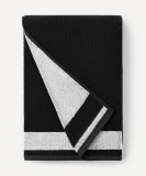 Полотенце спортивное ESSENTIAL Towel L, 70х140, черный/белый, Jögel ЦБ-00004144