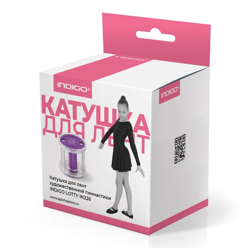 Катушка для лент художественной гимнастики INDIGO LOTTY IN226-VI