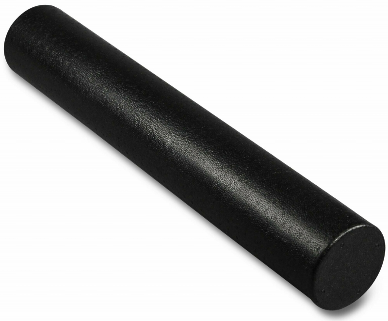 Ролик массажный для йоги INDIGO Foam roll IN023 15*90 см Черный