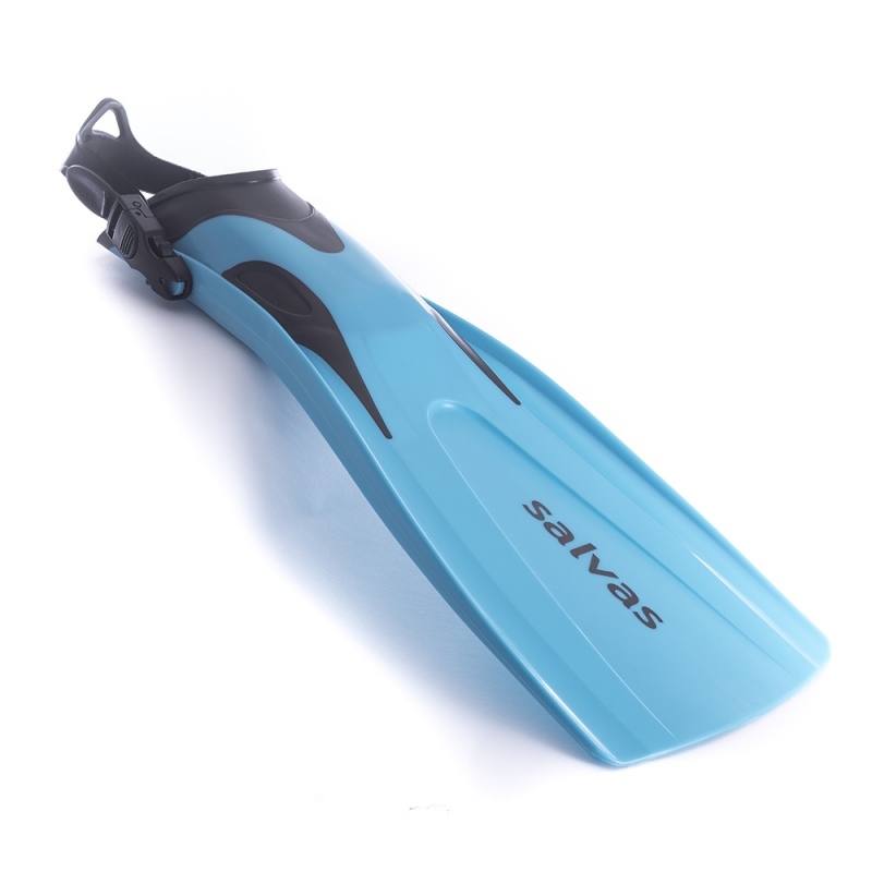 Ласты для плавания SALVAS Hazard Plus Fin BA160MLQQSTS, размер M/L, голубые