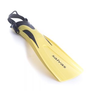 Ласты для плавания SALVAS Hazard Plus Fin BA160SMGGSTS, размер S/M, желтые
