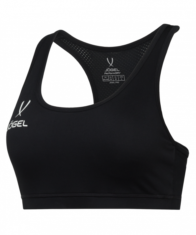 Бра тренировочное DIVISION PerFormDRY Womens Top, черный, размер XS, Jögel ЦБ-00004273