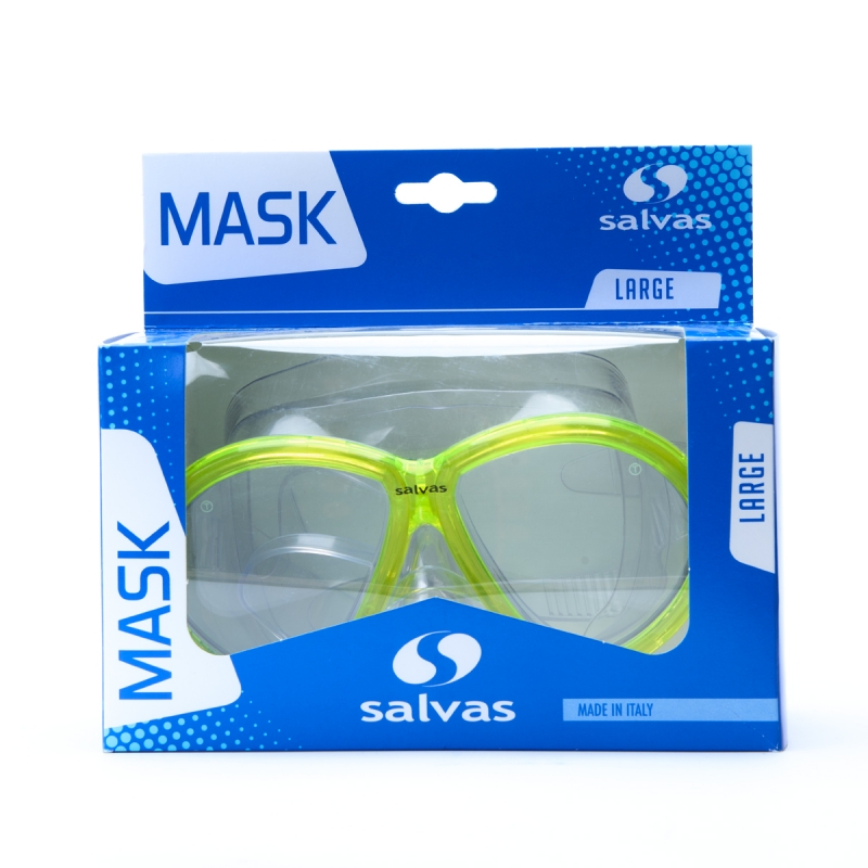 Маска для плавания SALVAS Change Mask CA195C2TGSTH, размер взрослый, желтая