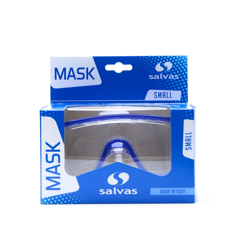 Маска для плавания SALVAS Domino Jr Mask CA105C1TBSTH, размер детский, синяя