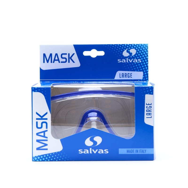 Маска для плавания SALVAS Domino Sr Mask CA150C1TBSTH, размер взрослый, синяя