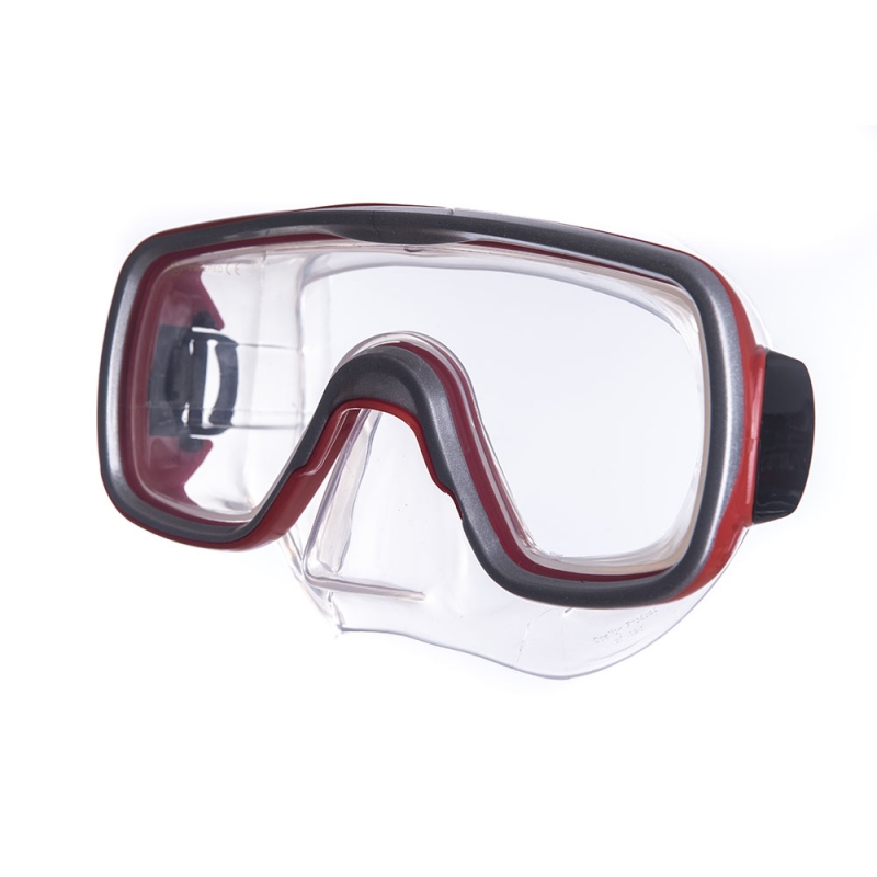 Маска для плавания SALVAS Geo Jr Mask CA105S1RYSTH, размер детский, красная