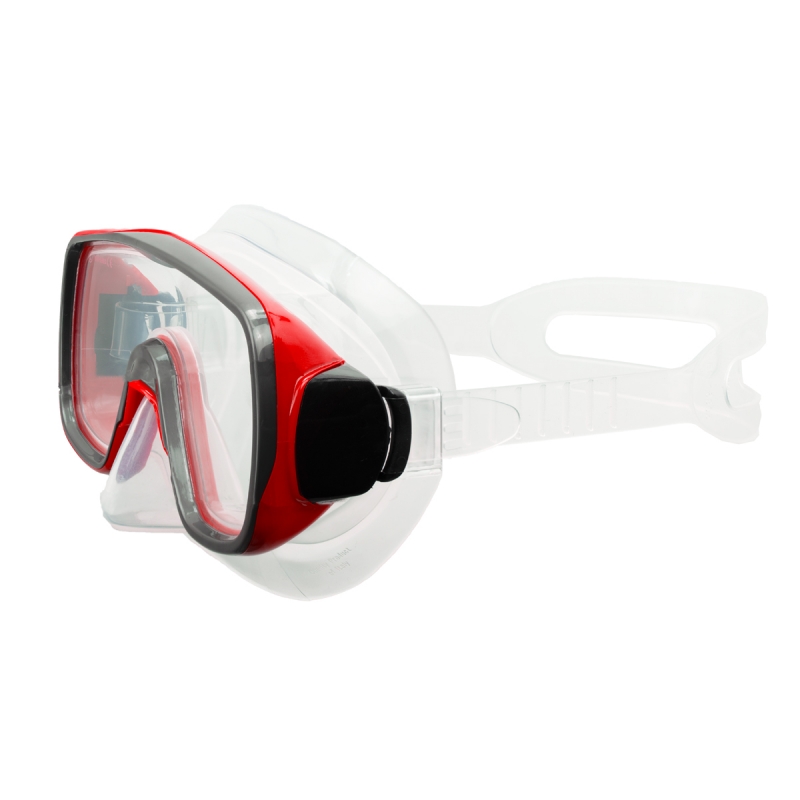 Маска для плавания SALVAS Geo Jr Mask CA105S1RYSTH, размер детский, красная