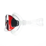 Маска для плавания SALVAS Geo Jr Mask CA105S1RYSTH, размер детский, красная