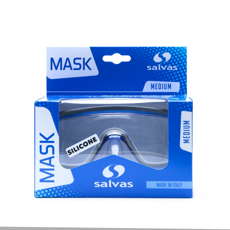 Маска для плавания SALVAS Geo Md Mask CA140S1BYSTH, размер Medium, синяя