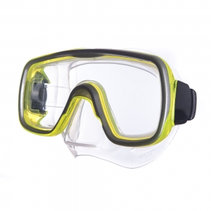 Маска для плавания SALVAS Geo Md Mask CA140S1GYSTH, размер Medium, желтая