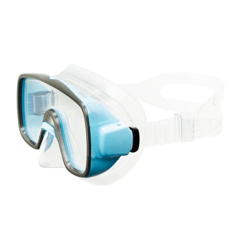 Маска для плавания SALVAS Geo Md Mask CA140S1QYSTH, размер Medium, голубая