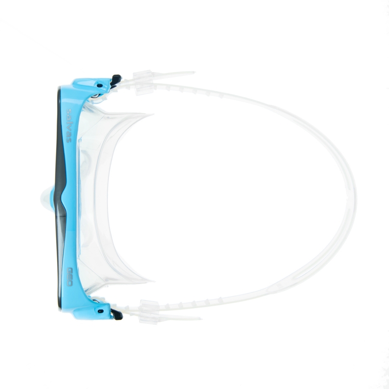Маска для плавания SALVAS Geo Md Mask CA140S1QYSTH, размер Medium, голубая