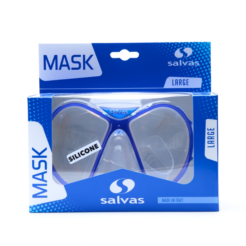 Маска для плавания SALVAS Kool Mask CA550S2TBSTH, размер взрослый, синяя