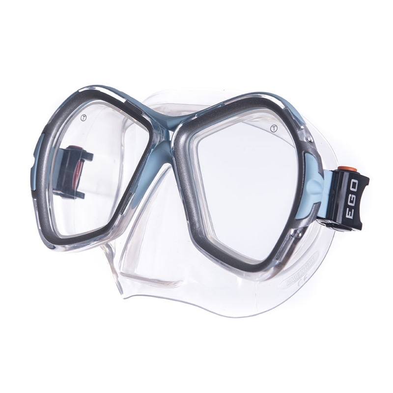 Маска для плавания SALVAS Phoenix Mask CA520S2QYSTH, размер взрослый, серебристо-голубая