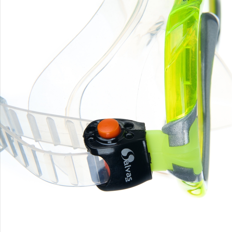 Маска для плавания SALVAS Viva Sr Mask CA535S1GYSTH, размер взрослый, желтая