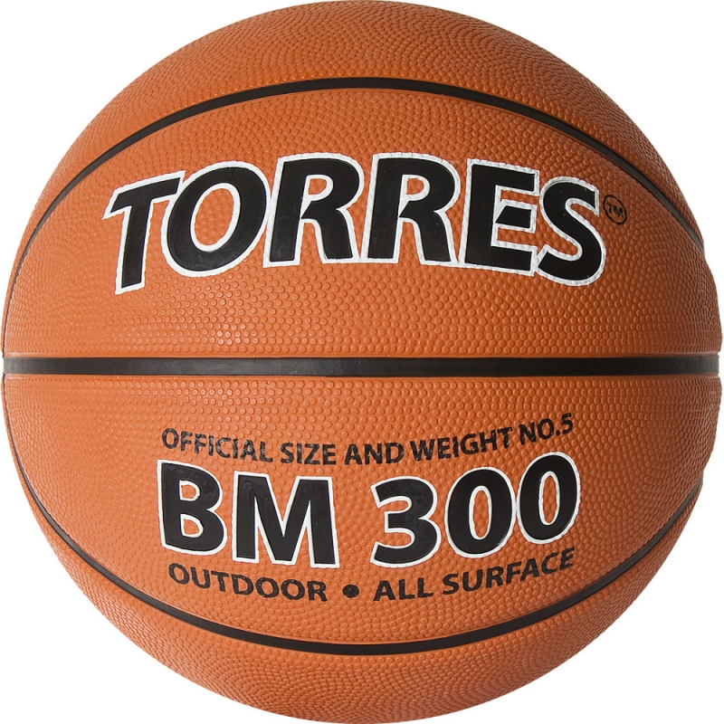 Мяч баскетбольный TORRES BM300 B02015, размер 5