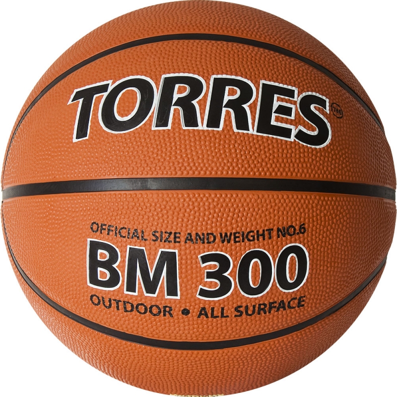 Мяч баскетбольный TORRES BM300 B02016, размер 6