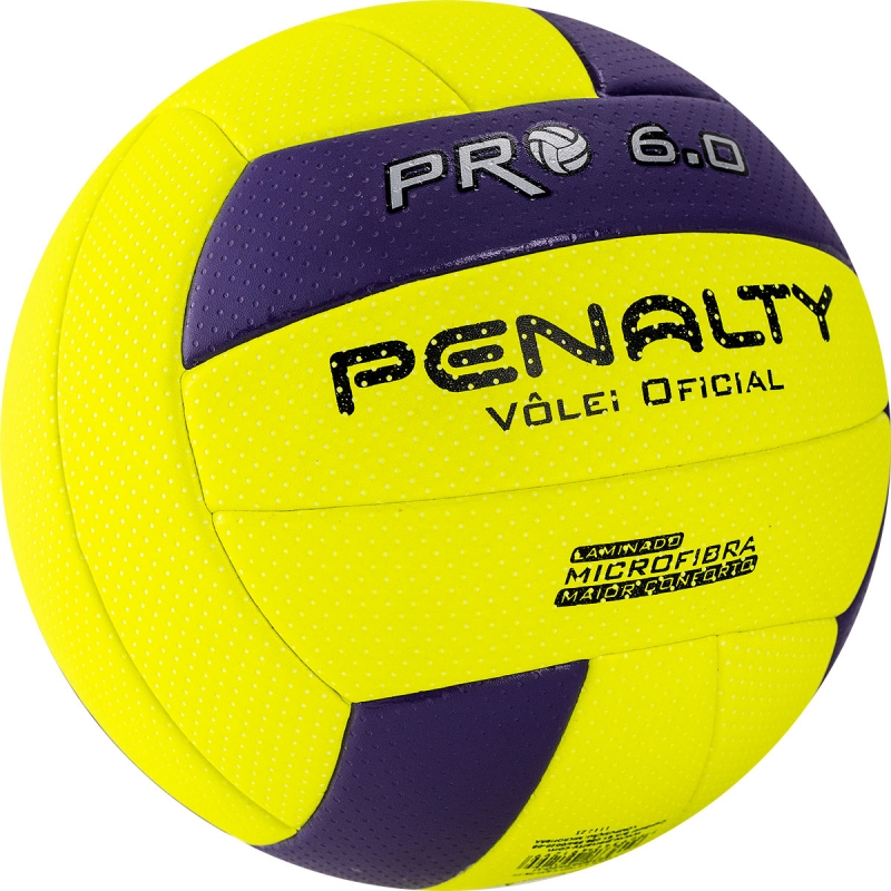 Мяч волейбольный PENALTY BOLA VOLEI 6.0 PRO 5416042420-U, размер 5, желто-фиолетовый