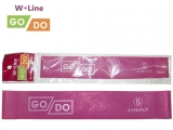 Эспандер-петля GO DO W-Line (5). Цвет фуксия. Длина в сложенном виде 30.5 см. Ширина 5 см. Толщина 1.1 мм. W-650-1.1