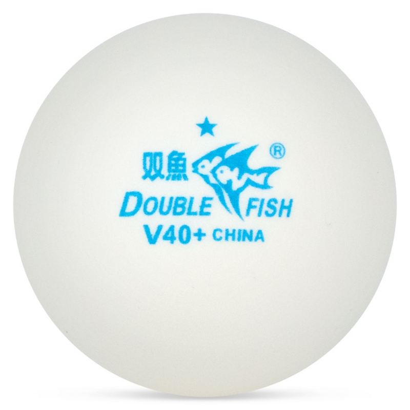 Мяч для настольного тенниса Double Fish Fish 1 ×, V40+1, 100 шт