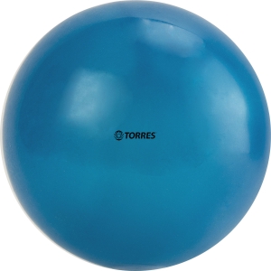 Мяч для художественной гимнастики однотонный TORRES AG-15-08, диаметр 15см., синий