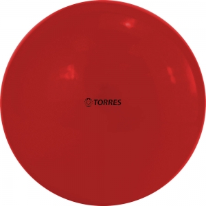 Мяч для художественной гимнастики однотонный TORRES AG-19-03, диаметр 19см., красный