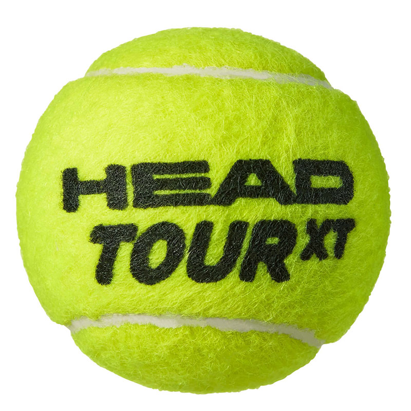 Мяч для большого тенниса HEAD TOUR XT 3B, 570823, упаковка 3 мяча, желтый