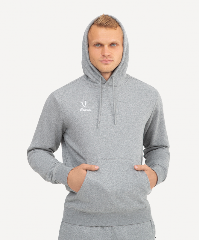 Худи ESSENTIAL Cotton Hoodie, серый меланж, размер L, JÖGEL ЦБ-00004775