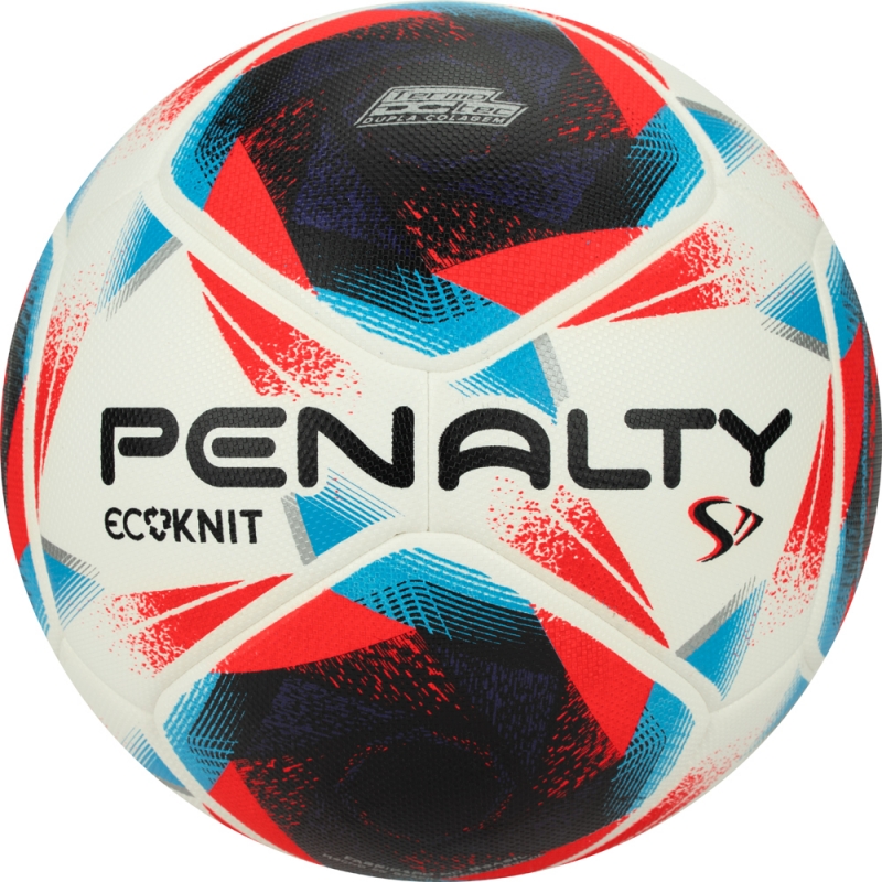 Мяч футбольный PENALTY BOLA CAMPO S11 ECOKNIT XXIII, 5416321610-U, размер 5, FIFA Quality Pro, бело-красно-синий