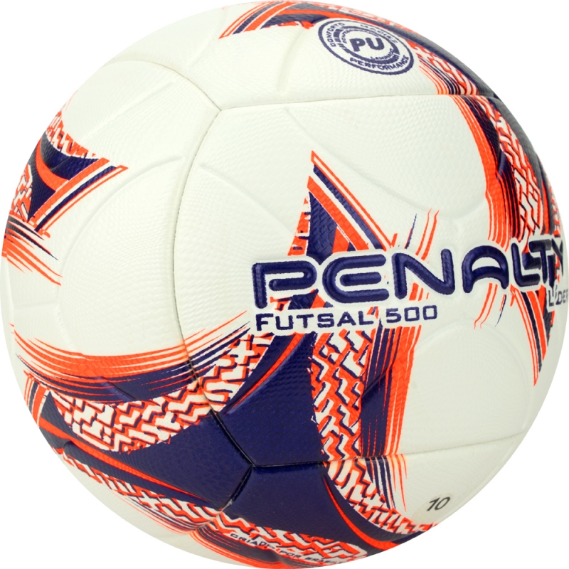 Мяч футзальный PENALTY BOLA FUTSAL LIDER XXIII 5213411239-U, размер 4, бел-фиолет-оранжевый