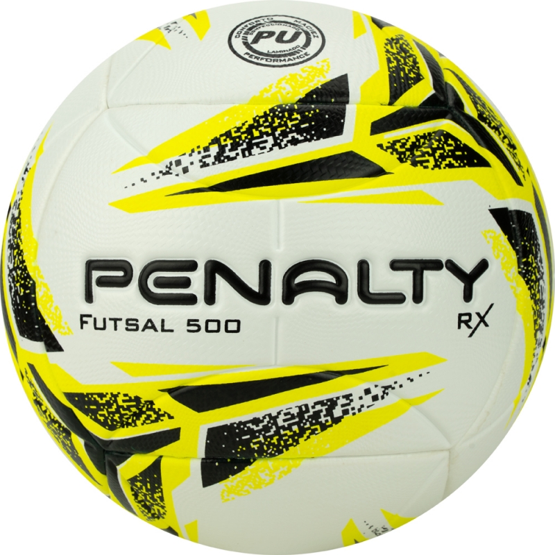 Мяч футзальный PENALTY BOLA FUTSAL RX 500 XXIII 5213421810-U, размер 4, бел-желт-черный