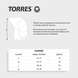 Наколенники спортивные TORRES Classic PRL11016M-01, размер M, белые