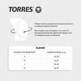 Наколенники спортивные TORRES Classic PRL11016L-01, размер L, белые