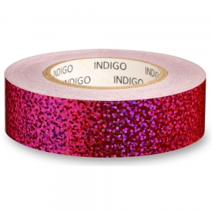 Обмотка для гимнастического обруча INDIGO Crystal IN139-PI, 20мм × 14м, розовый