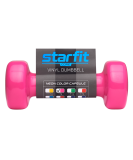 Гантель виниловая STARFIT DB-101 1 кг, розовый.