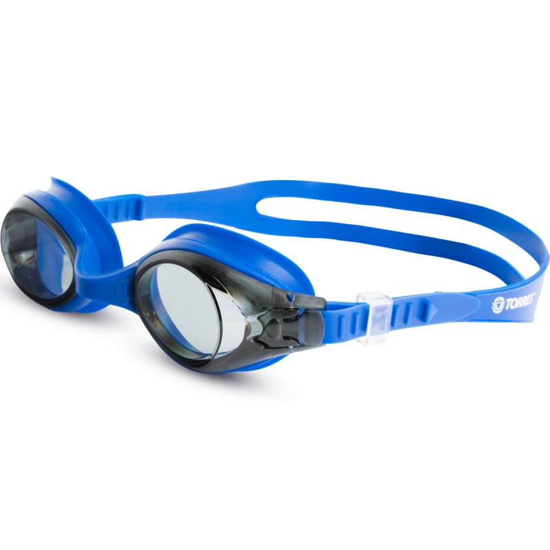 Очки детские (6-12 лет) для плавания TORRES Splash Junior, SW-32208BL, дымчатые линзы