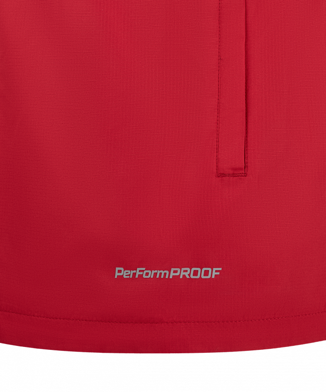 Куртка ветрозащитная DIVISION PerFormPROOF Shower Jacket, красный, размер M, Jögel ЦБ-00004621