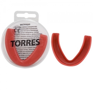 Капа боксерская TORRES, арт. PRL1023RD, термопластичная, евростандарт CE approved, красный