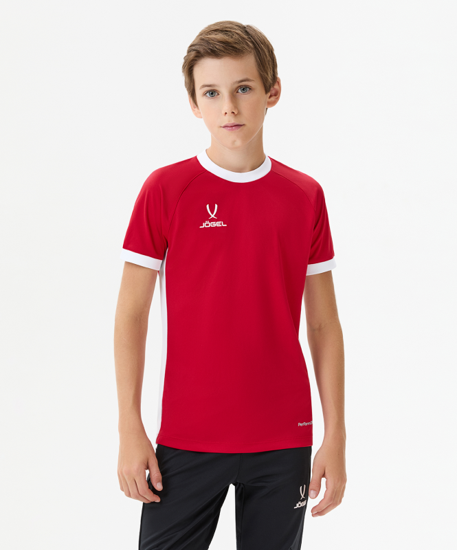 Футболка игровая DIVISION PerFormDRY Element Jersey, красный, размер YM, Jögel ЦБ-00004066