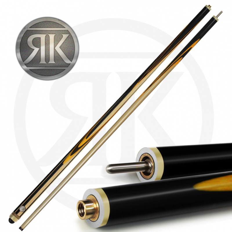 Кий Турмалин, черный граб/белыйграб/желтый граб 9-запилов, 2PC (ЯК)