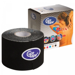 Тейп кинезиологический CureTape Black 160226, 5см.x5м